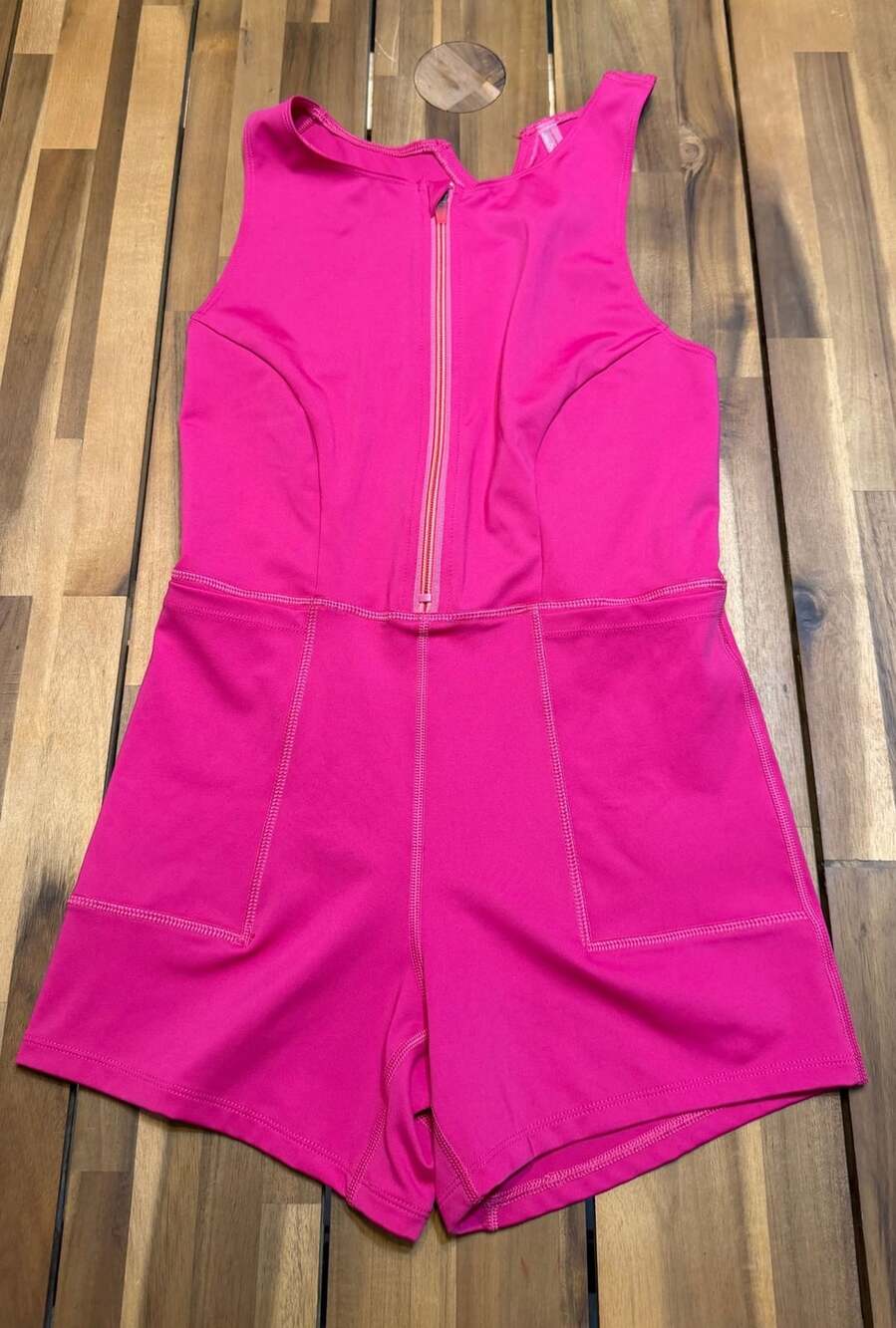 Free People Movement High Neck Romper Size S Pink
